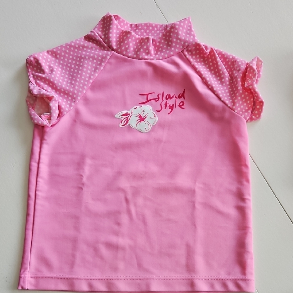 Circo Pink Rashguard Swim Set with Sun Protection - Picture 5 of 10